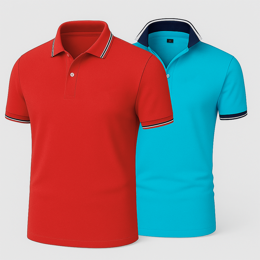 [BUY 1 GET 2] Premiere Polo Shirt Kit – 2 Premium Polos + Free Luxury Fragrance